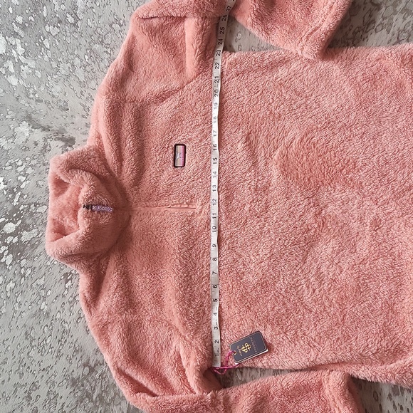 Simply Southern Peach Classic Sherpa Pullover NWT SzXL - Picture 5 of 10